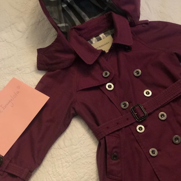 Size 4 kids burberry AUTHENTIC trench coat - Picture 4 of 9